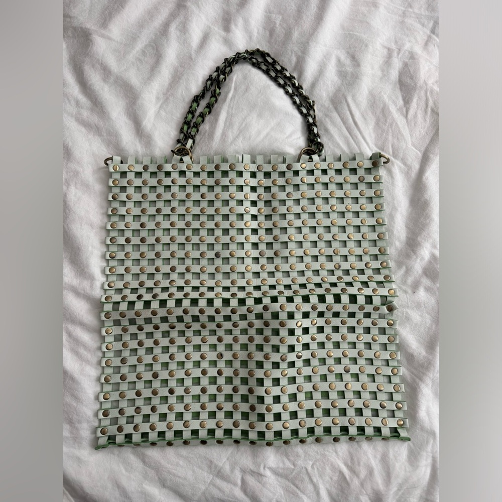 Leather bag with holes brand new